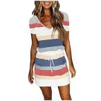 夏の魅力を引き立てる！NaRHbrgのショートスリーブミニドレス