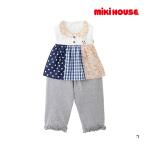 ミキハウスのワンピース風スタイ・パンツセットでおしゃれな赤ちゃんコーデを実現！