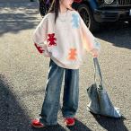 女の子にぴったり！春秋冬対応の可愛いニットセーター＆ロングパンツセットアップ