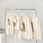 可愛い熊ちゃん親子ペアルックトレーナーで家族の絆をもっと素敵に！