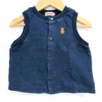 可愛さ抜群！ミキハウスのネイビーベストジャケット【サイズS】