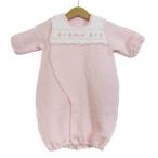 未使用美品！林商店のベビー用つなぎ – ピンク×白の愛らしいデザイン