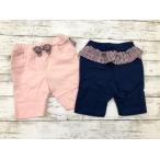 春夏にぴったり！キュートなチェック柄フリル付きレギンスパンツ