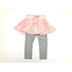 春色ピンク！リボン＆レースが可愛いギンガムチェックスカッツ♡90cm/95cm