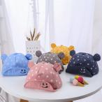 可愛すぎるクマ耳キャップ！お子様のお散歩にぴったり