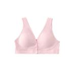 快適＆便利！ピンクの前ボタン授乳ブラで母乳育児をもっと楽しく