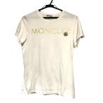 【中古】MONCLER モンクレール ロゴTシャツ ホワイト XSサイズ – 洗練されたスタイルを手に入れよう