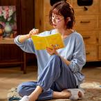 快適なマタニティライフを彩る☆ブルー☆3XL☆マタニティルームウェア