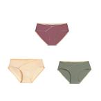 快適でおしゃれ！グリーン×レッド×ベージュのXLマタニティショーツ3枚セット