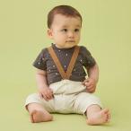 新生児の快適さとスタイルを両立！プティマインVストラップパンツロンパースセット