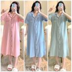 快適なマタニティライフを支える！機能的でおしゃれな前開きワンピースパジャマ