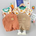 夏のお出かけにぴったり！可愛い子供服サロペット2点セット