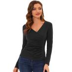 スタイルを格上げ！魅力満載のクロスラップシャーリングトップ