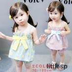 可愛さ満点！大きなリボン付きベビーセットアップでおしゃれを楽しもう