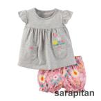 赤ちゃんの夏コーデにぴったり！お洒落でキュートな上下セット