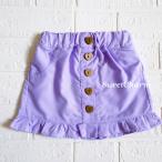 かわいさ倍増！ハートボタンのシンプルなベビー用スカート