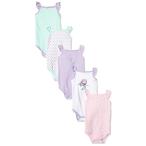 赤ちゃんの肌に優しい！Hudson Babyのノースリーブボディスーツ5枚セット