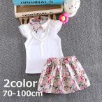 おしゃれキッズ必見！フラワープリントの上下セット登場