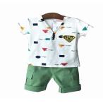 おしゃれで快適！ボタンデザインが魅力のキッズセットアップ