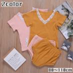 可愛いレース付きベビーセットアップ！女の子にぴったりのコーデ