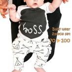 かわいいベビーのためのTシャツ＆ロングパンツセット！