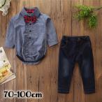 おしゃれキッズ必見！長袖カバーオールとデニムパンツの3点セットでワンランク上のスタイルを