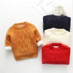 ふんわり裏起毛で春秋もぽかぽか！韓国風キッズセーター登場