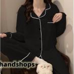 快適なマタニティライフを！入院準備に最適なネイビー長袖マタニティパジャマ