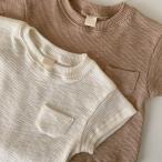 夏にぴったり！リブ素材の子供用Tシャツ登場