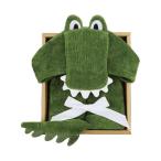 究極のリラックス体験！ディーゴのフード付バスタオル アリゲーター