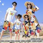 親子で楽しむ花柄リゾートファッション！ペアルックで特別な日を演出