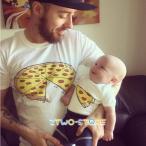 親子で楽しむ！かわいいピザプリントTシャツでリンクコーデ