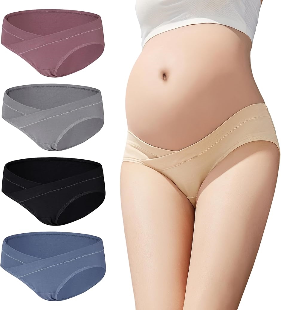 妊婦のための快適下着！マタニティショーツ4枚セット
